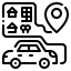external car-location-wanicon-lineal-wanicon icon
