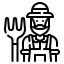 external farmer-farming-and-agriculture-wanicon-lineal-wanicon icon