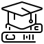 external mortarboard-education-wanicon-lineal-wanicon icon
