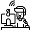 external streamer-live-and-streaming-wanicon-lineal-wanicon icon