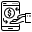 external transfer-fintech-wanicon-lineal-wanicon icon