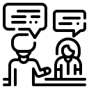 external consultation-teamwork-wanicon-lineal-wanicon icon