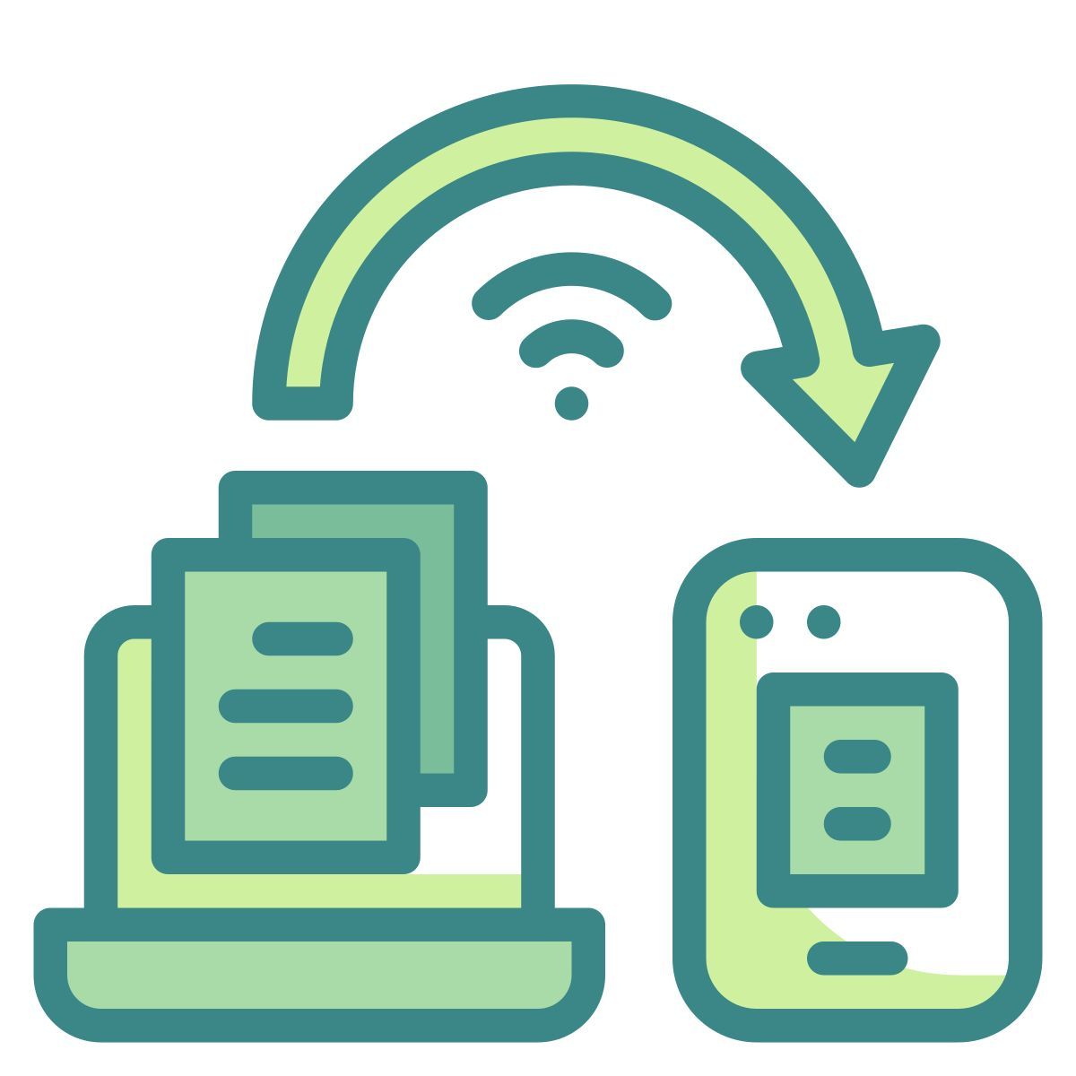 data transfer icon