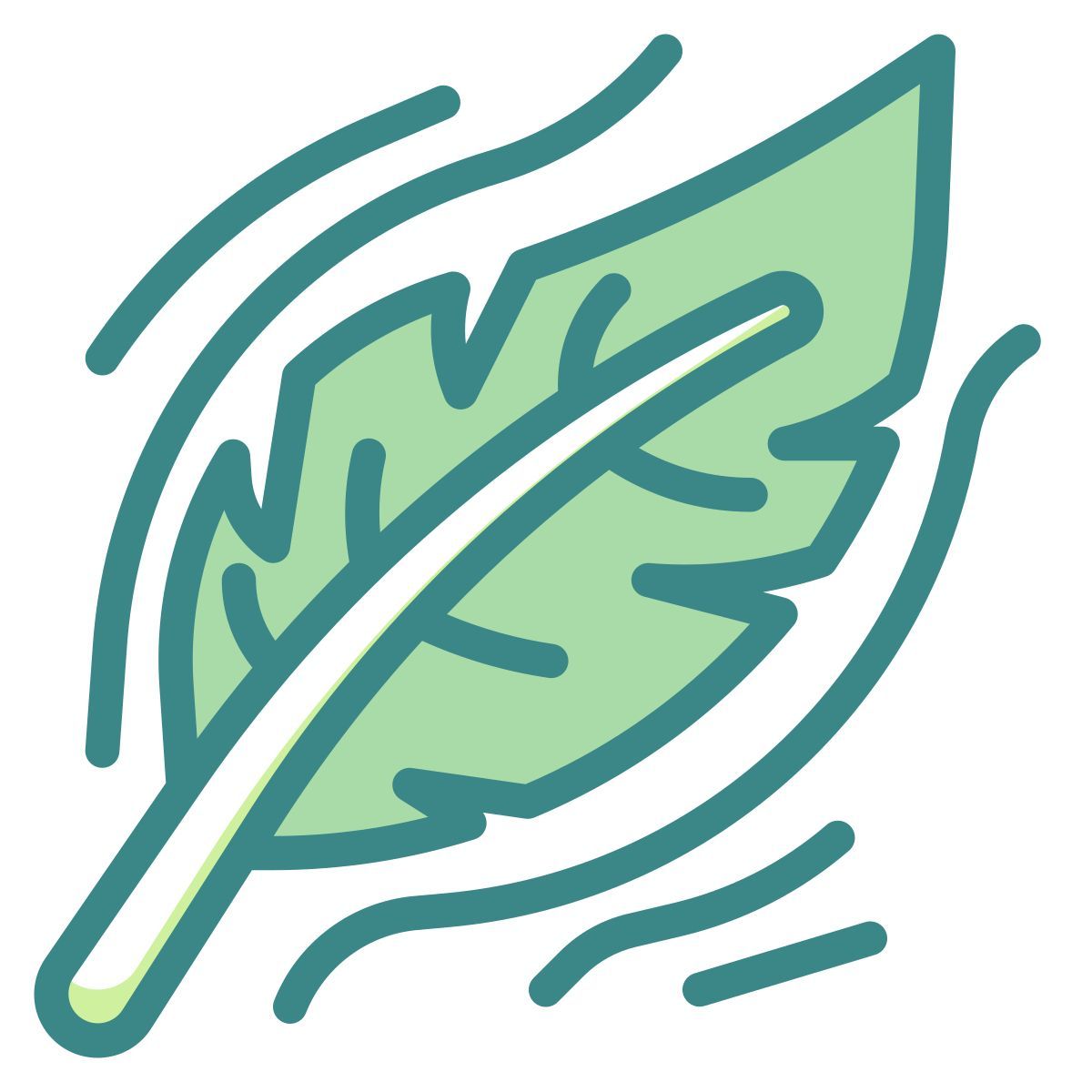 gefüllte feder icon