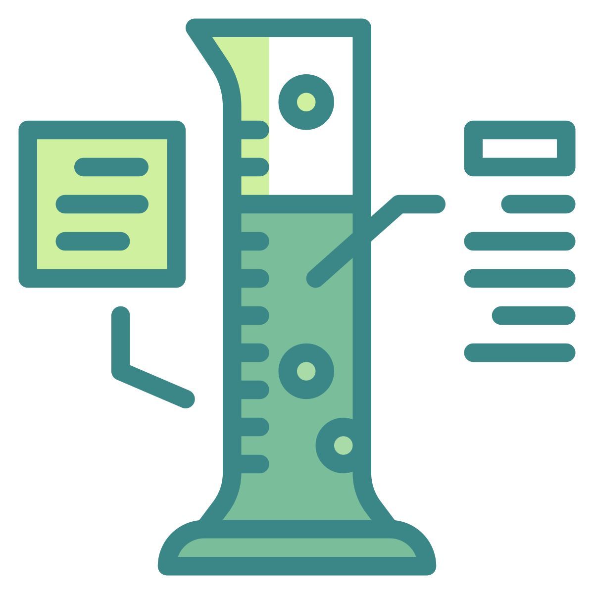 graduated cylinder icon