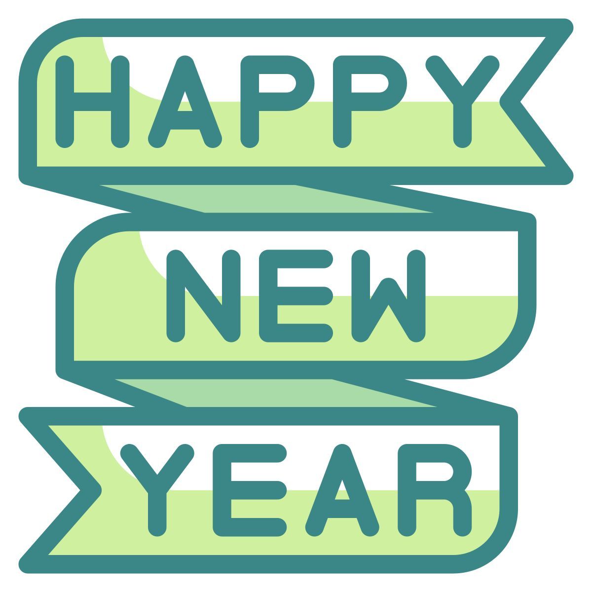 happy new year icon