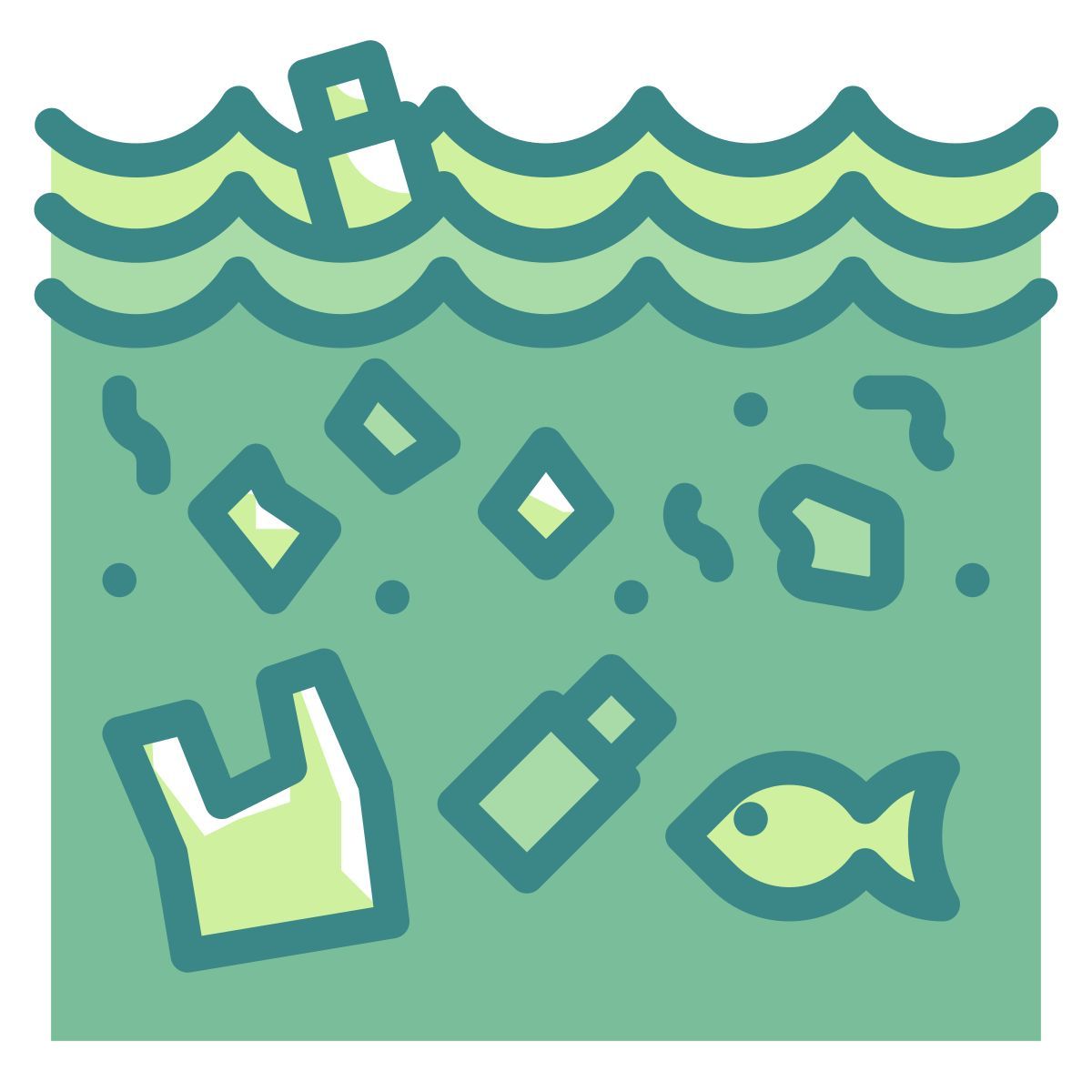 marine debris icon