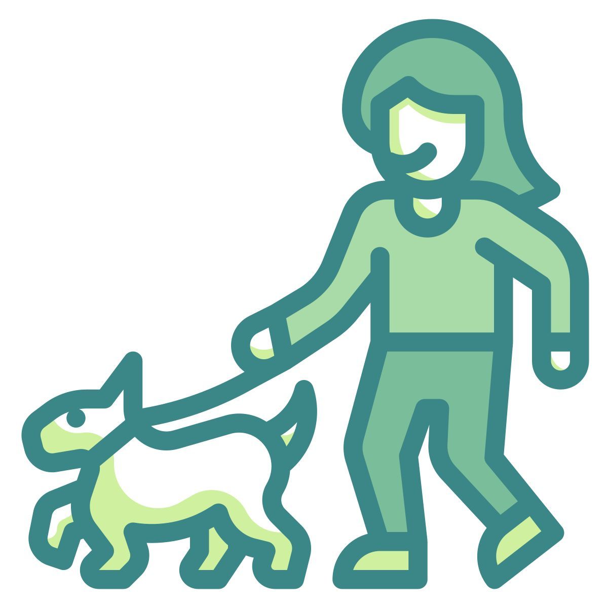 walking dog icon