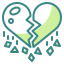 external broken-heart-love-wanicon-two-tone-wanicon icon