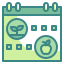 external calendar-farming-and-agriculture-wanicon-two-tone-wanicon icon