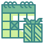 external calendar-gift-box-wanicon-two-tone-wanicon icon