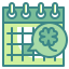 external calendar-st-patrick-day-wanicon-two-tone-wanicon icon