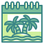 external calendar-tropical-wanicon-two-tone-wanicon icon