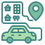 external car-location-wanicon-two-tone-wanicon icon