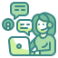 external chat-online-learning-wanicon-two-tone-wanicon icon