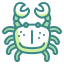 external crab-tropical-wanicon-two-tone-wanicon icon