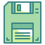 external diskette-computer-hardware-wanicon-two-tone-wanicon icon