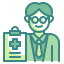external doctor-health-professionals-avatars-wanicon-two-tone-wanicon icon