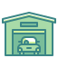 external garage-building-wanicon-two-tone-wanicon icon