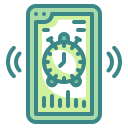 external alarm-clock-smartphone-application-wanicon-two-tone-wanicon icon