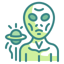 external alien-halloween-costume-avatar-wanicon-two-tone-wanicon icon