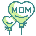 external balloon-mothers-day-wanicon-two-tone-wanicon icon