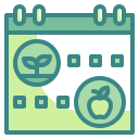 external calendar-farming-and-agriculture-wanicon-two-tone-wanicon icon