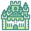 external castle-fairytale-wanicon-two-tone-wanicon icon