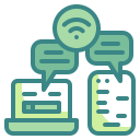 external chat-internet-of-things-wanicon-two-tone-wanicon icon