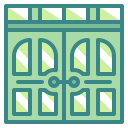 external door-construction-wanicon-two-tone-wanicon icon