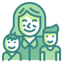 external family-mothers-day-wanicon-two-tone-wanicon icon