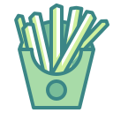 external french-fries-birthday-and-party-wanicon-two-tone-wanicon icon