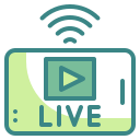 external live-live-and-streaming-wanicon-two-tone-wanicon icon