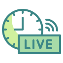 external time-live-and-streaming-wanicon-two-tone-wanicon icon