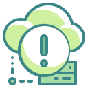 external warning-cloud-technology-wanicon-two-tone-wanicon icon