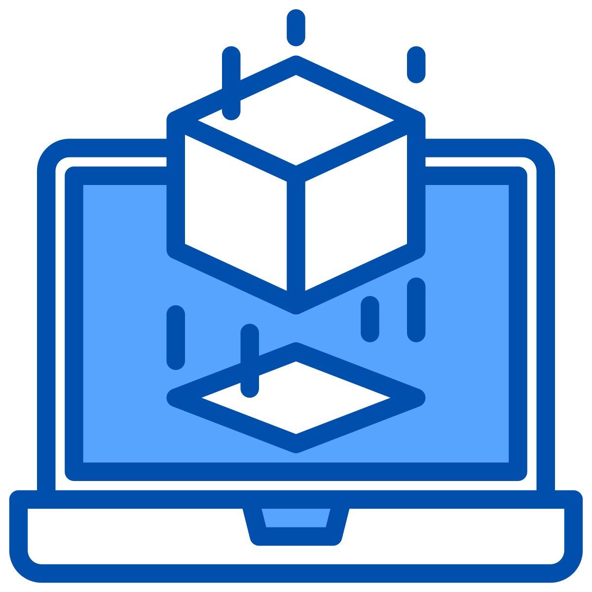 3d cube icon