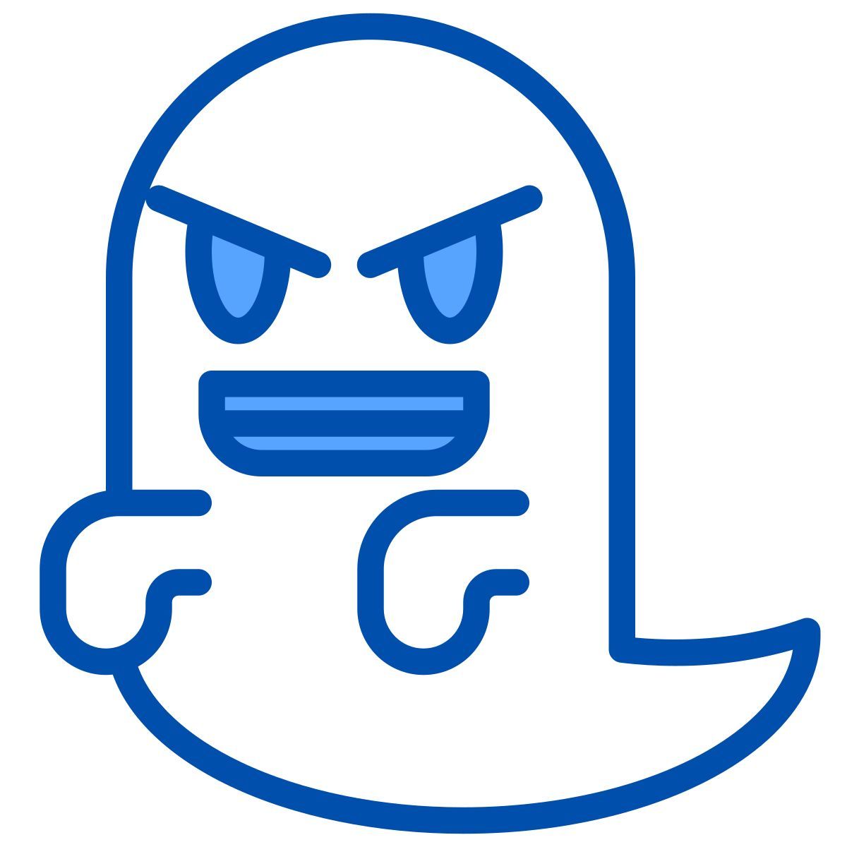 angry ghost icon