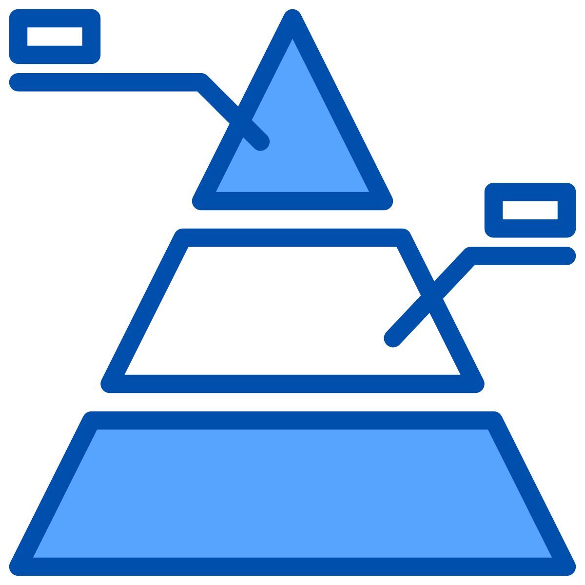 pyramid chart icon