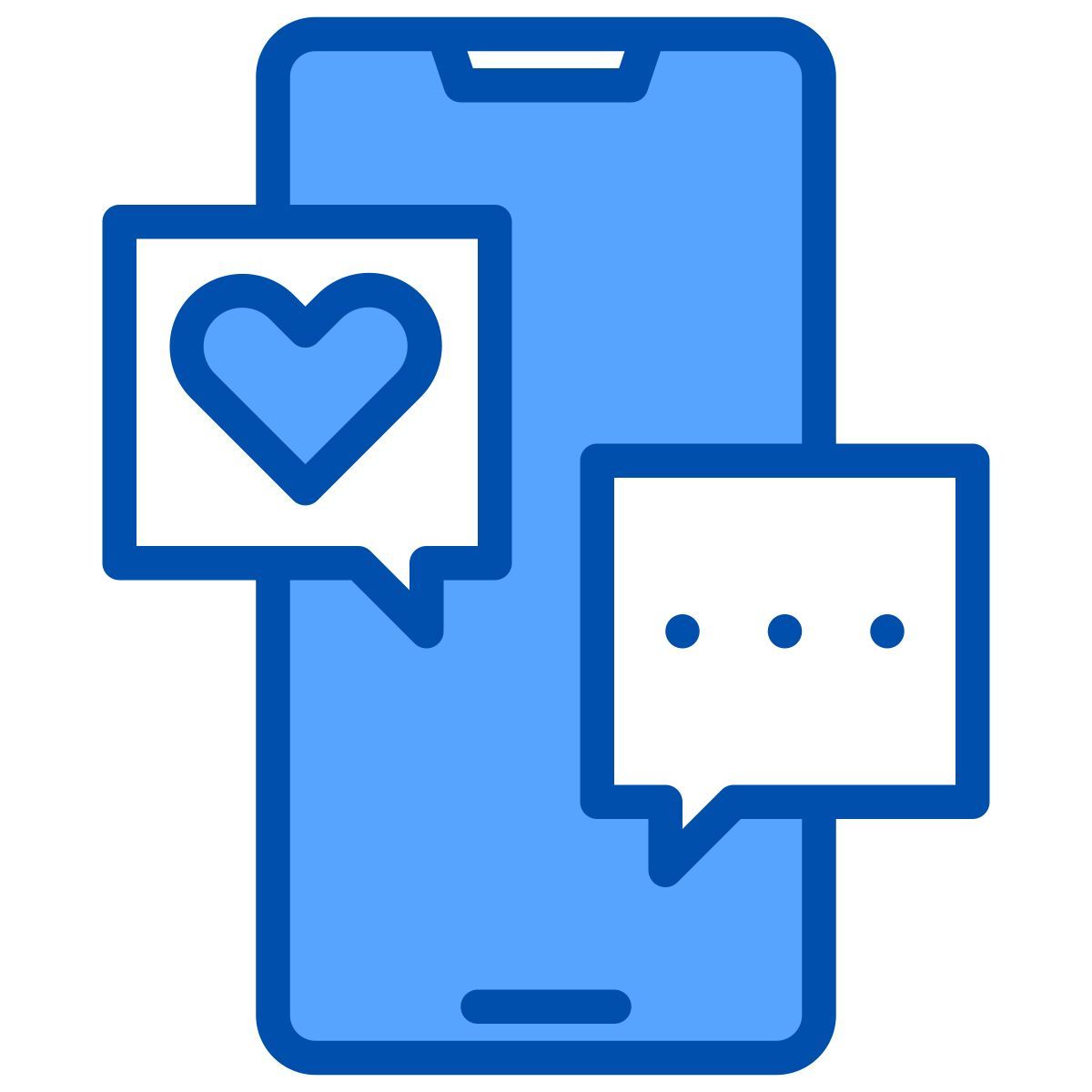 bulle de conversation avec points icon