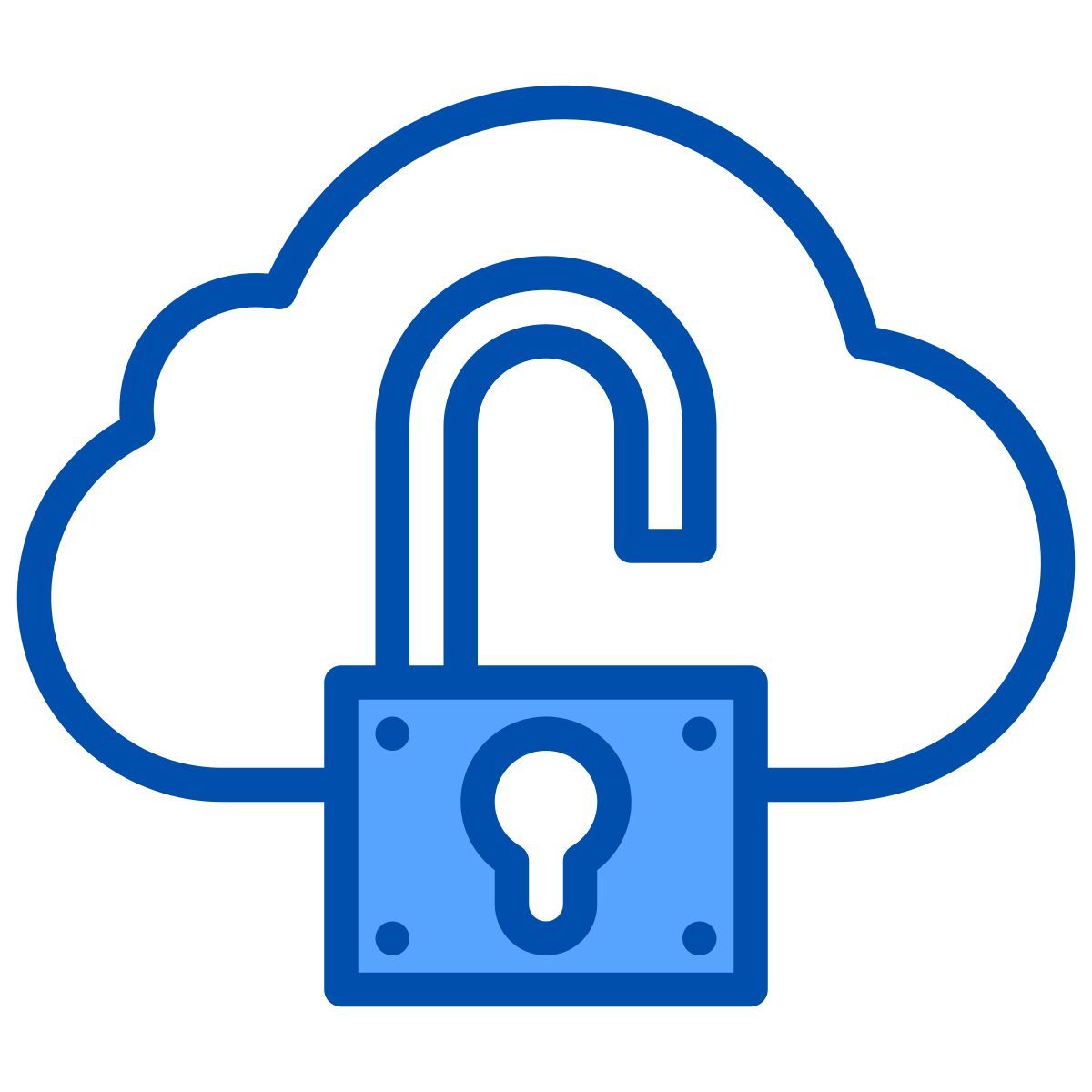 secure cloud icon