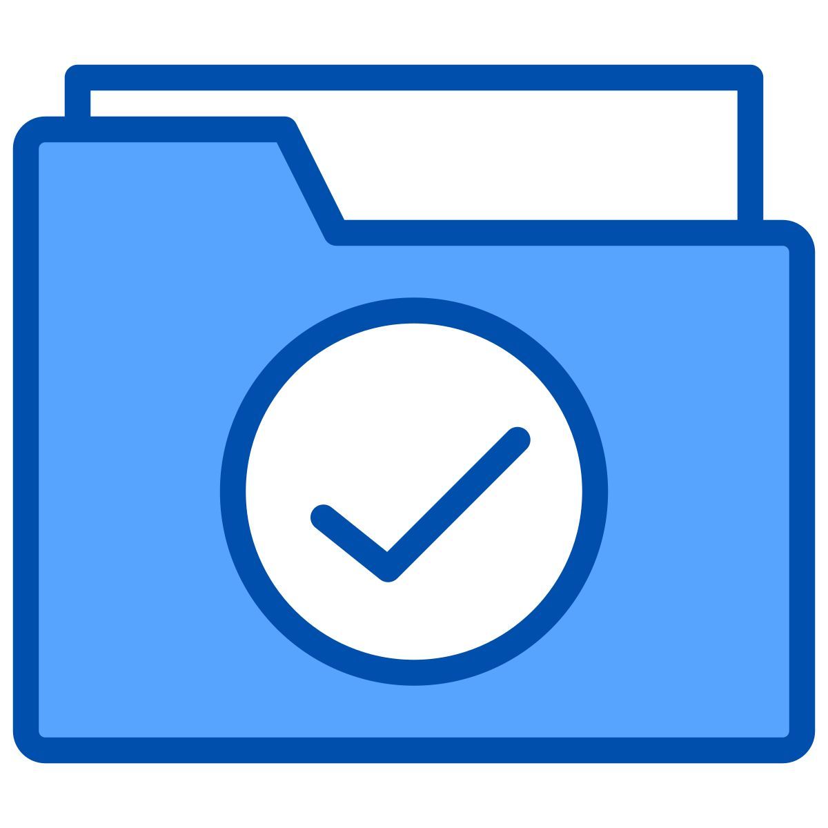 checked folder icon