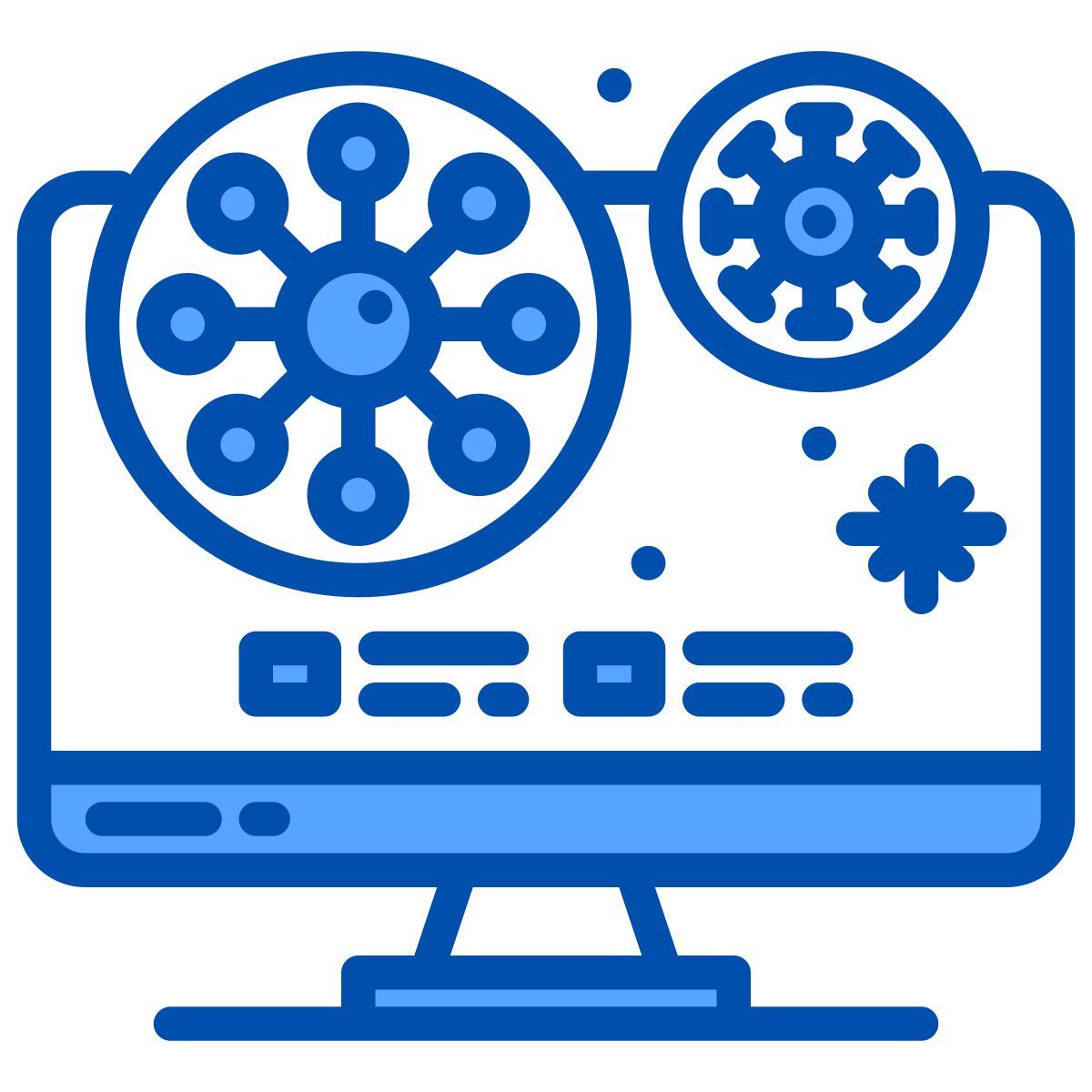 ricerca sui virus icon