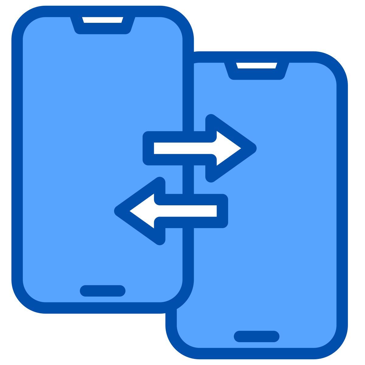 daten in beide richtungen icon