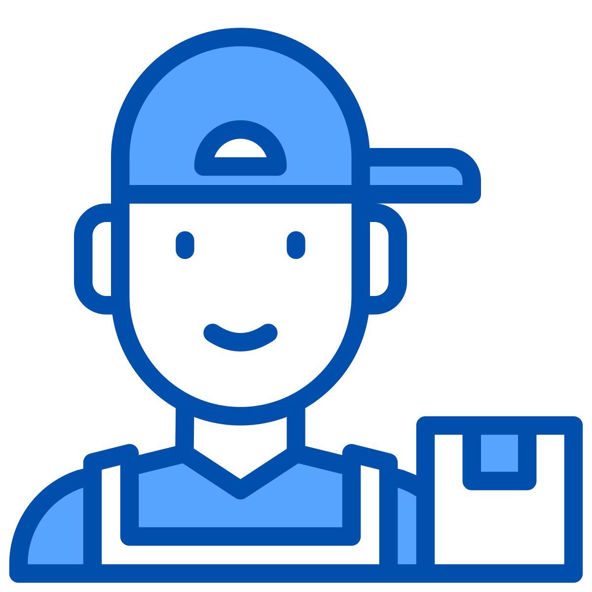 delivery man icon