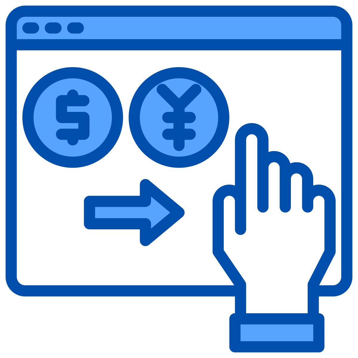 transfert entre utilisateurs icon