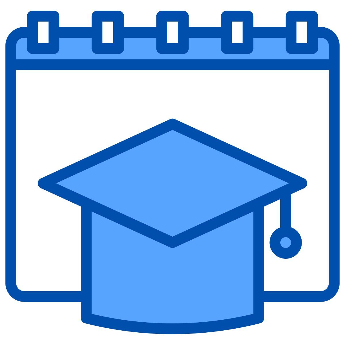 calendario de graduación externo xnimrodx azul xnimrodx icon