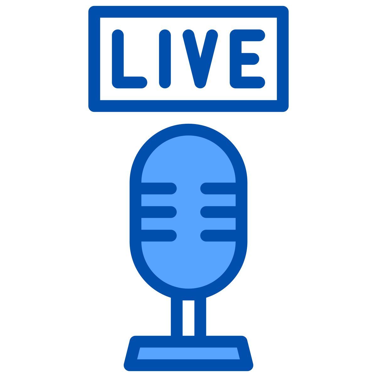 live podcast icon