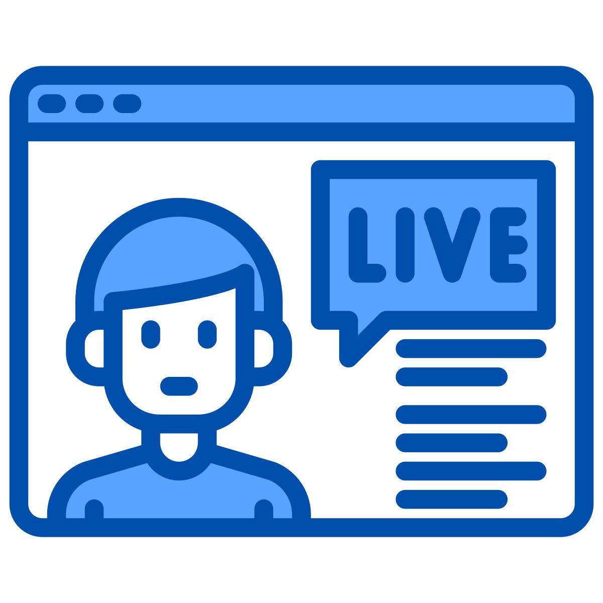 live streaming icon