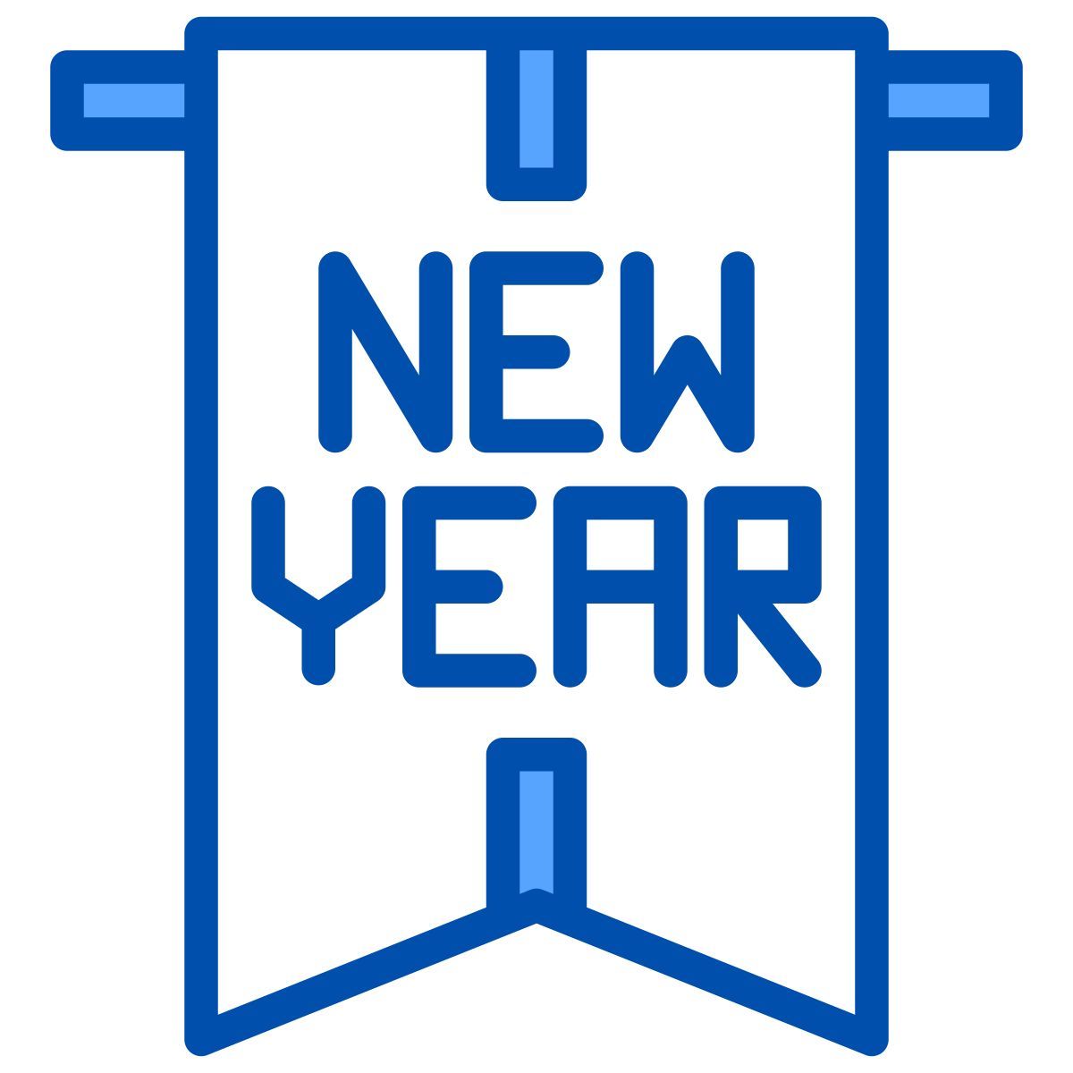 new year banner icon