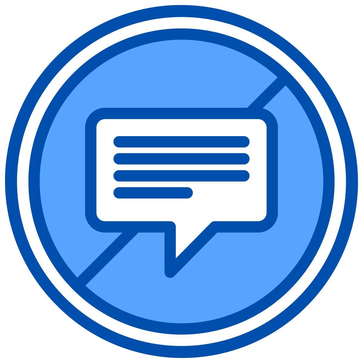 no speaking icon